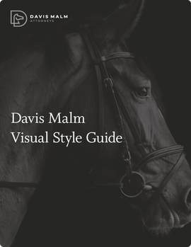 Davis Malm Visual Style Guide cover