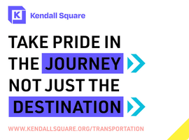 Kendall Square image reading "Take pride in the Journey, not just the Destination" with purple