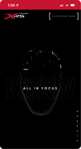 Cascade XRS mobile app stating "All In Focus"