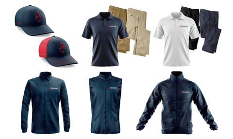 Assorted branded Heritage clothing