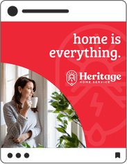 Heritage social media post "home is everything"