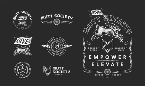 Mutt Society logo variations