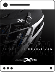 Cascade XRS social media post highlighting "Deflective Double Jaw"