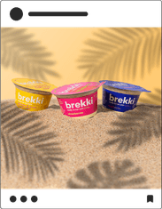 three brekki in the sand