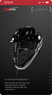 Cascade XRS mobile app explaining the Vision Bar