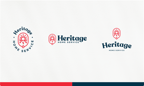 Heritage Home Service logos with brand colors