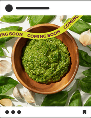 Basil and Garlic mashed up