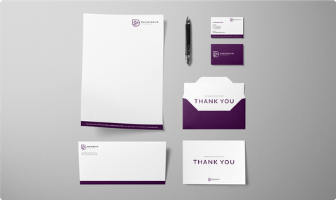Unified Davis Malm Attorneys collateral print work